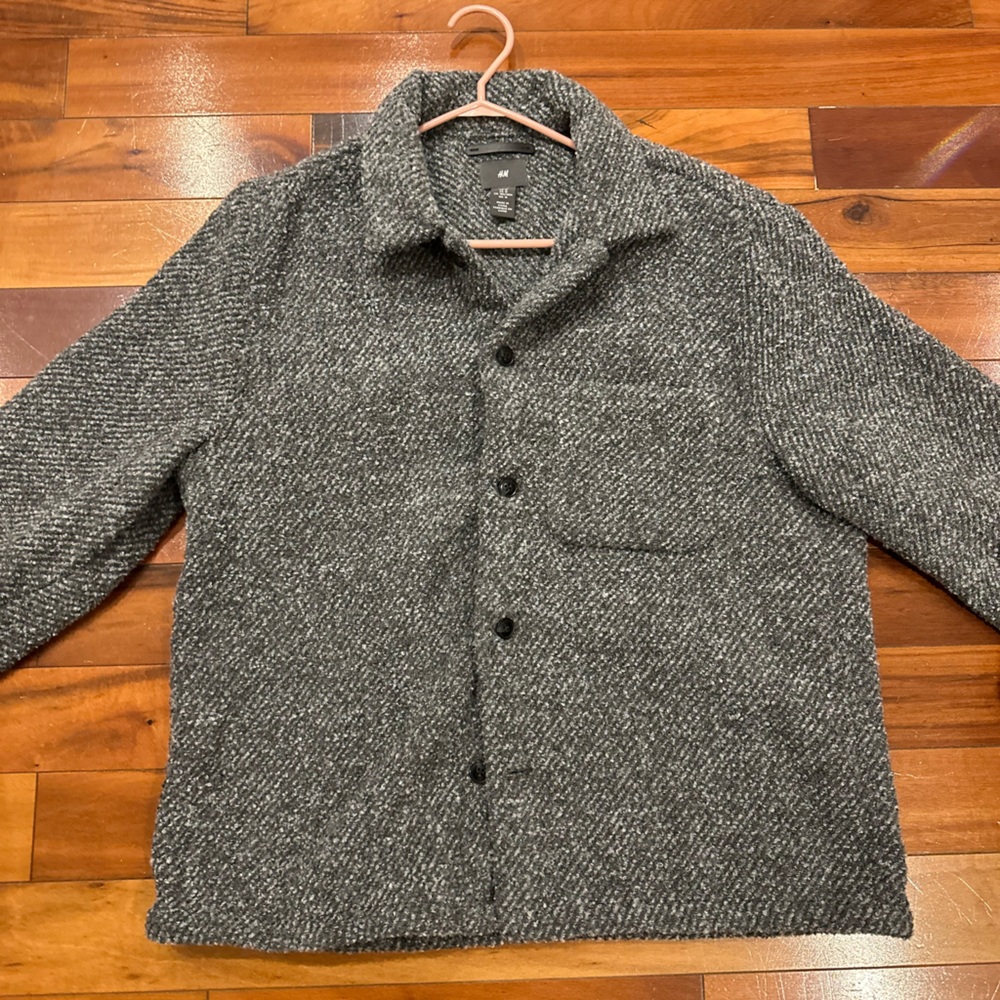 H&M Charcoal knit shirt